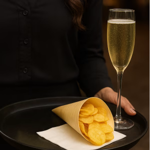 Fleur de Sel Potato Chips & French Champagne