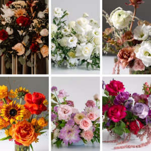 Express-collage Floral Color Palettes